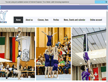 Tablet Screenshot of monarchs-gymnastics.org.uk